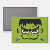 Frankenstein Halloween Face Magneet (Voorkant / Achterkant)
