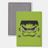 Frankenstein Halloween Face Magneet (Voorkant / Achterkant)