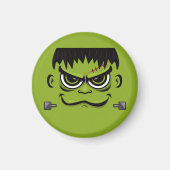 Frankenstein Halloween Face Magneet (Voorkant)