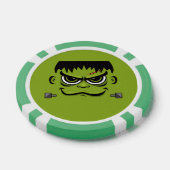 Frankenstein Halloween Face Poker Chips (Enkel)