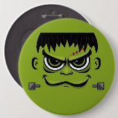 Frankenstein Halloween Face Ronde Button 6,0 Cm (Voorkant /achterkant)