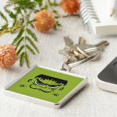 Frankenstein Halloween Face Sleutelhanger (Zijkant)