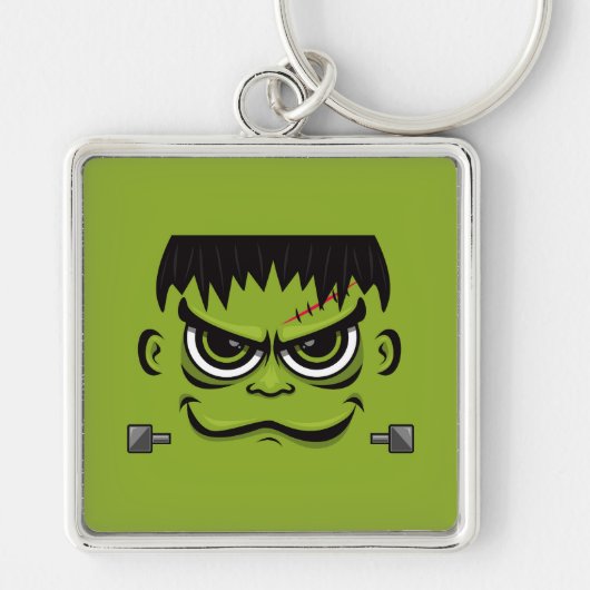 Frankenstein Halloween Face Sleutelhanger (Voorkant)