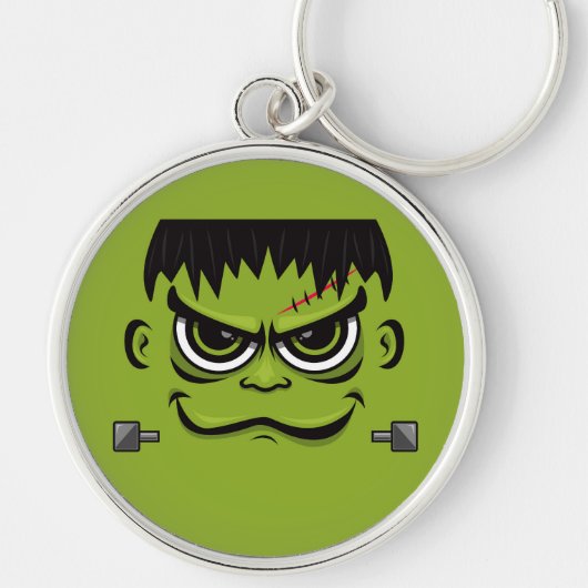 Frankenstein Halloween Face Sleutelhanger (Voorkant)