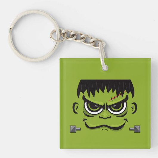 Frankenstein Halloween Face Sleutelhanger (Voorkant)