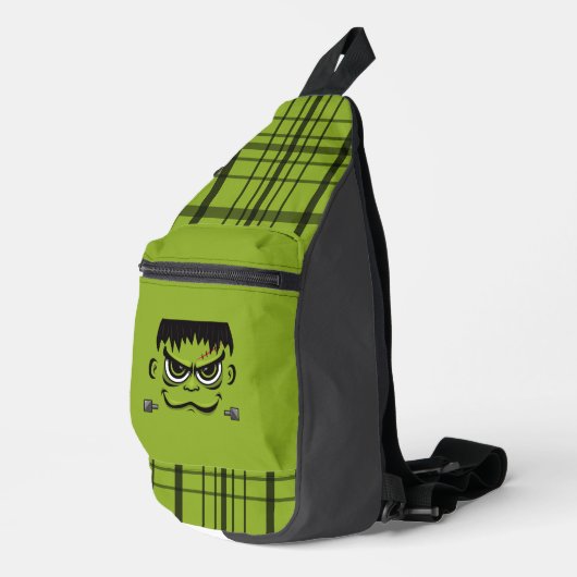 Frankenstein Halloween Face Sling Bag (Rechterhoek)