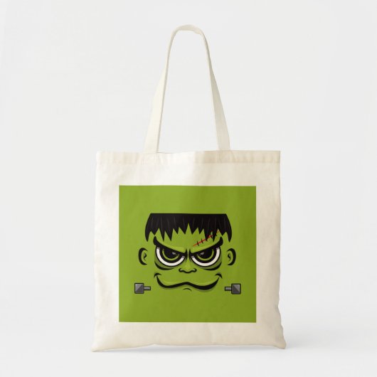Frankenstein Halloween Face Tote Bag (Voorkant)