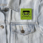 Frankenstein Halloween Face Vierkante Button 5,1 Cm (In situ)