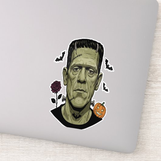 Frankenstein Halloween illustratie griezelig Sticker (Detail)
