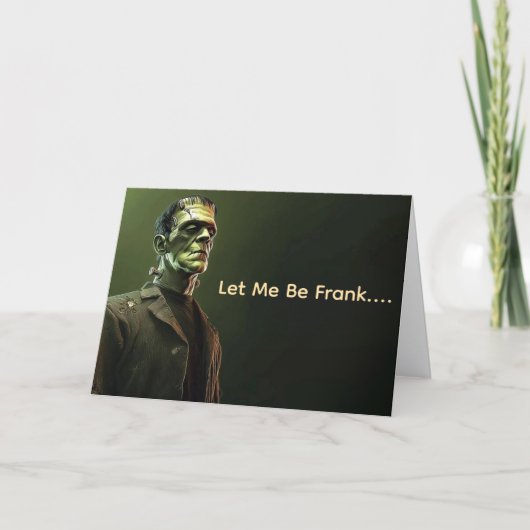 "Frankenstein Halloween kaart (Voorkant)