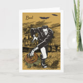 Frankenstein Halloween Kaart (Voorkant)