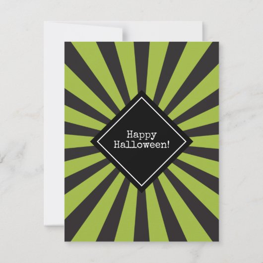 Frankenstein Halloween Kaart (Achterkant)