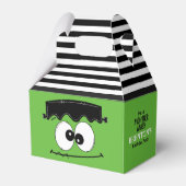 Frankenstein Halloween Kids Birthday Party Bedankdoosjes (Achterkant)