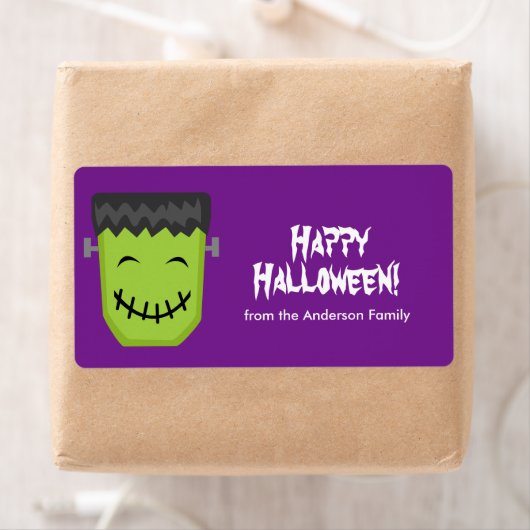 Frankenstein Halloween Labels (Insitu)