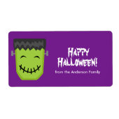 Frankenstein Halloween Labels (Voorkant)