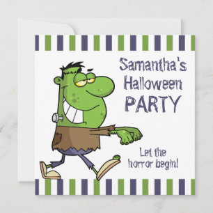 Frankenstein Halloween Party Kaart
