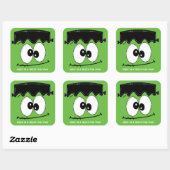Frankenstein Halloween Party Stickers, Halloween Vierkante Sticker (Vel)