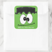 Frankenstein Halloween Party Stickers, Halloween Vierkante Sticker (Tas)