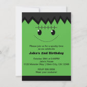 Frankenstein Halloween Schattigee Kinder feestuitn Kaart (Voorkant)