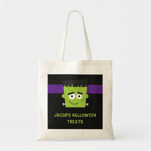 Frankenstein Halloween Sticker, Kinder Halloween Tote Bag (Voorkant)