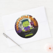 Frankenstein Halloween Stickers Kinder gepersonali (Envelop)