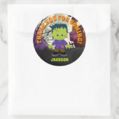 Frankenstein Halloween Stickers Kinder gepersonali (Tas)