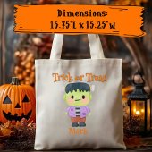 Frankenstein Halloween Trick or treat Tote Bag