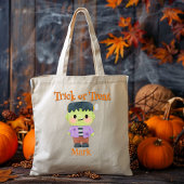 Frankenstein Halloween Trick or treat Tote Bag