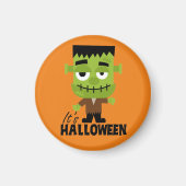 Frankenstein Het is Halloween Magneet (Voorkant)