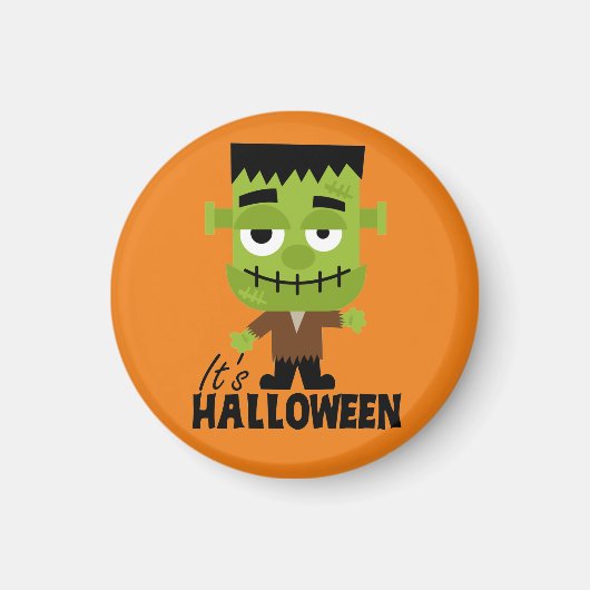 Frankenstein Het is Halloween Magneet (Voorkant)