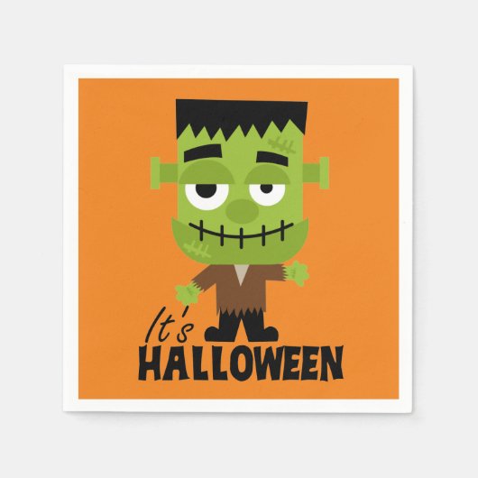 Frankenstein Het is Halloween Servet (Voorkant)