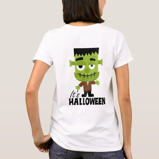 Frankenstein Het is Halloween T-shirt (Achterkant)