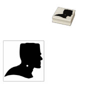 Frankenstein hoofd silhouet kunst stempel (Gestempeld)
