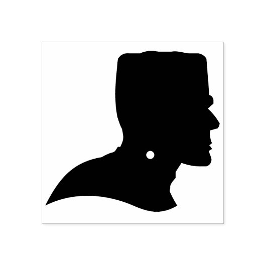 Frankenstein hoofd silhouet kunst stempel (Afrduk)