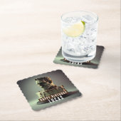 Frankenstein Hoofd Verjaardag Chocolade Cake - Kartonnen Onderzetters (Insitu)