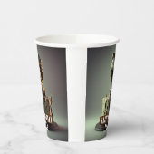 Frankenstein Hoofd Verjaardag Chocolade Cake - Papieren Bekers (Links)