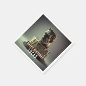 Frankenstein Hoofd Verjaardag Chocolade Cake - Servet (Hoek)