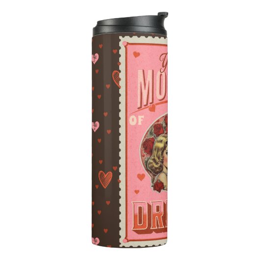  Frankenstein Horror Valentijnsdag Thermosbeker (Gedraaid links)