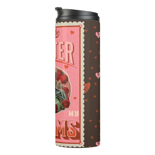  Frankenstein Horror Valentijnsdag Thermosbeker (Geroteerd rechts)