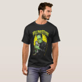 Frankenstein Kat Liefhebber Felinestein Grappig Ha T-shirt (Voorkant volledig)