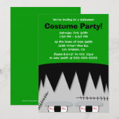 Frankenstein Kinder Halloween Party Invitation Kaart (Voorkant / Achterkant)