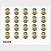 Frankenstein Kleuterschool Ronde Sticker (Vel)