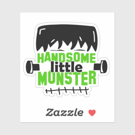 Frankenstein knap klein monster | Halloween Sticker (Vel)