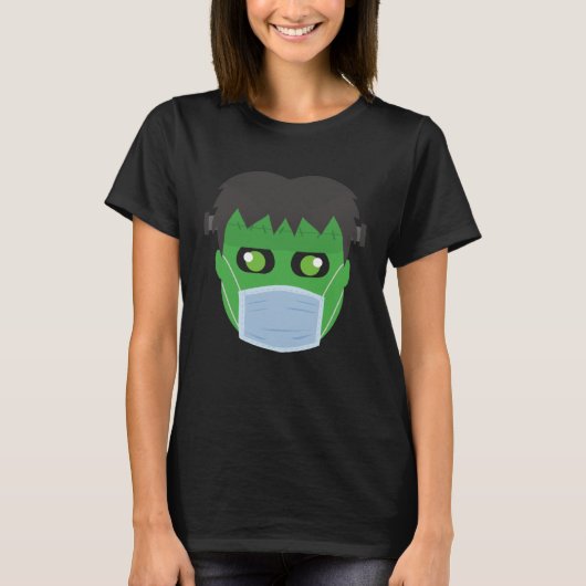 Frankenstein Mask    Halloween 2020 Quarantine T-shirt (Voorkant)