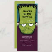 Frankenstein Monster Ball | Halloween Party Invita Kaart (Voorkant / Achterkant)