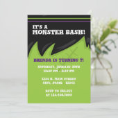 Frankenstein Monster Bash Halloween Kaart (Staand voorkant)