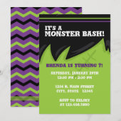 Frankenstein Monster Bash Halloween Kaart (Voorkant / Achterkant)