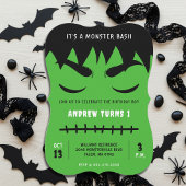 Frankenstein Monster Bash Halloween Verjaardagsfee Kaart