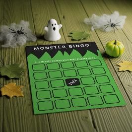 Frankenstein Monster Bingo Baby shower Spel