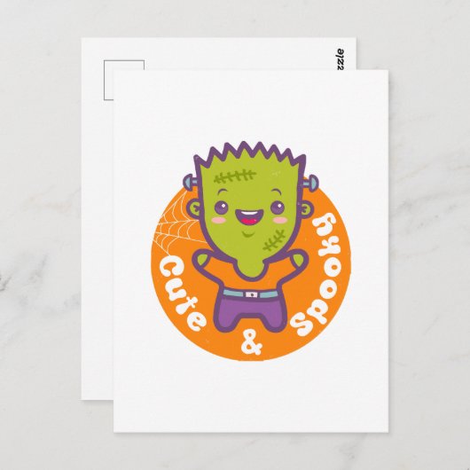Frankenstein Monster Briefkaart (Voorkant / Achterkant)